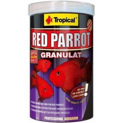 Tropical red parrot akvarie fiskefoder 1000 ml - Ciklidefoder